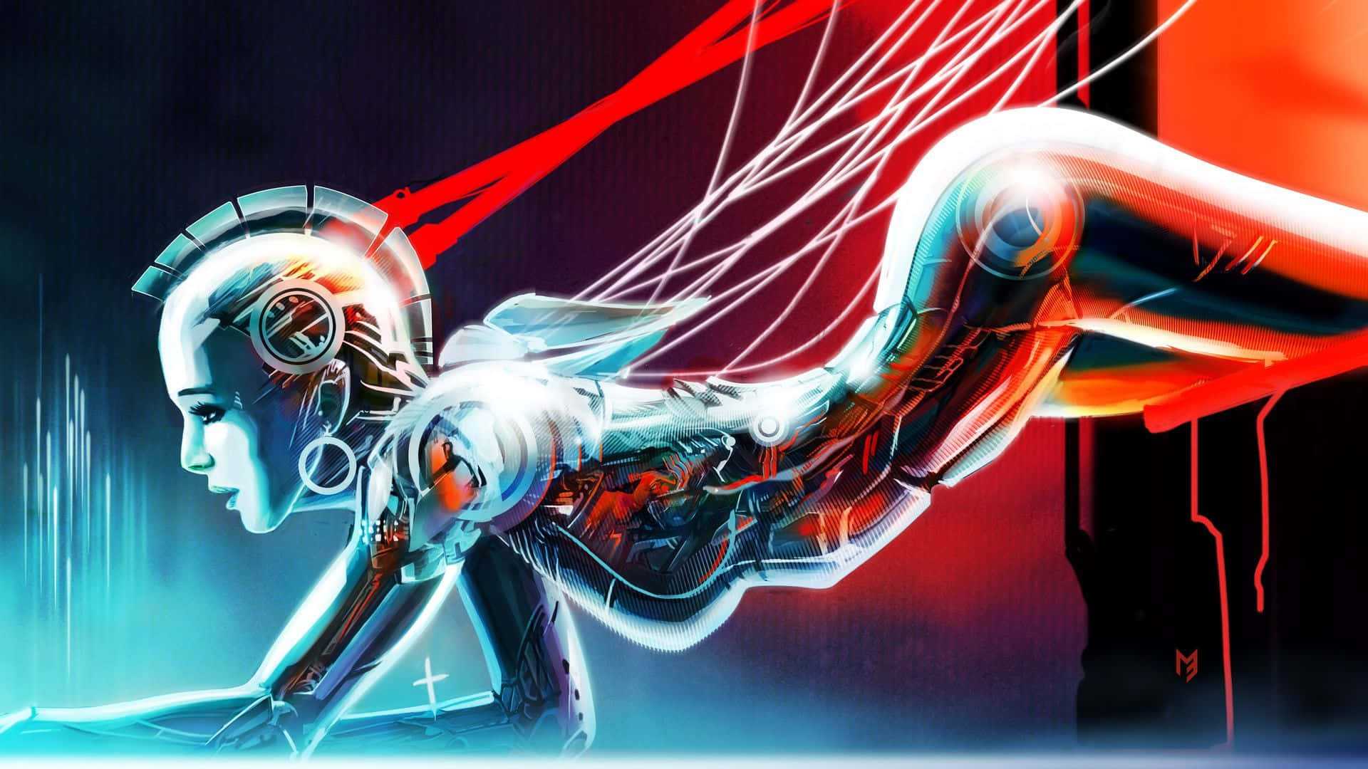 Female Humanoid Robots Background