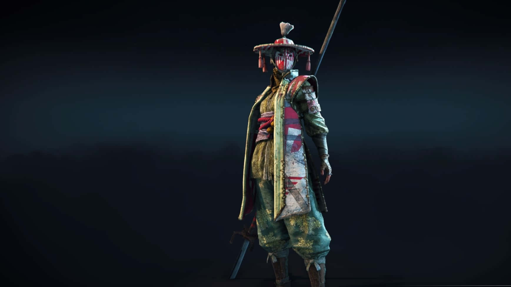 Female Samurai For Honor Full Gear Background