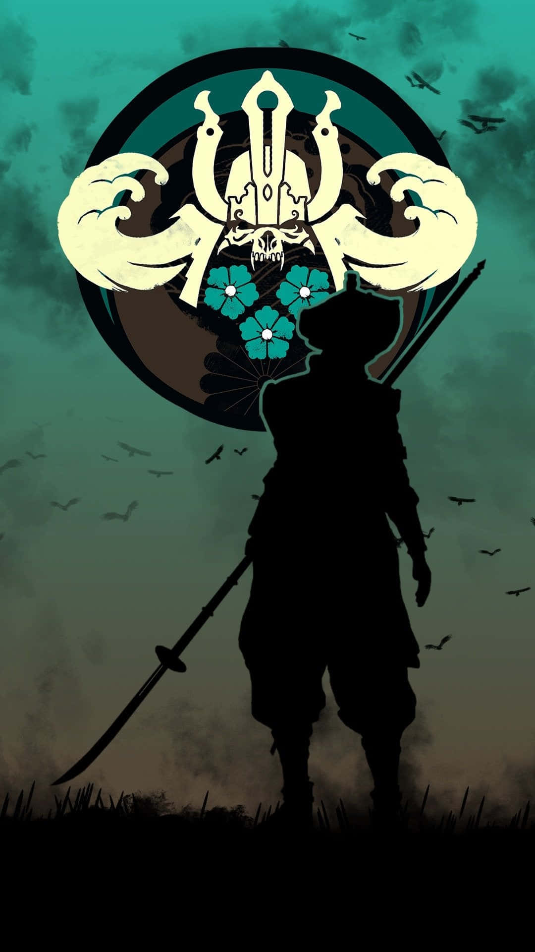 Female Samurai For Honor Phone Background