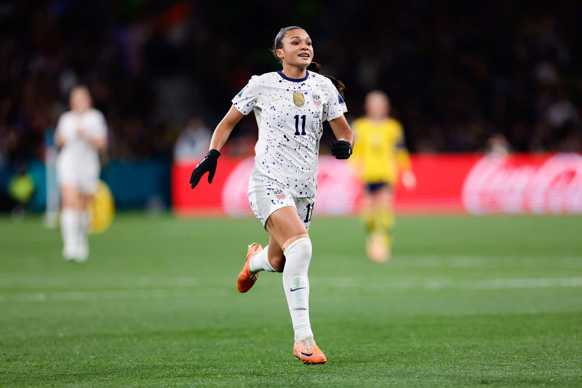 Female Soccer Player Celebration