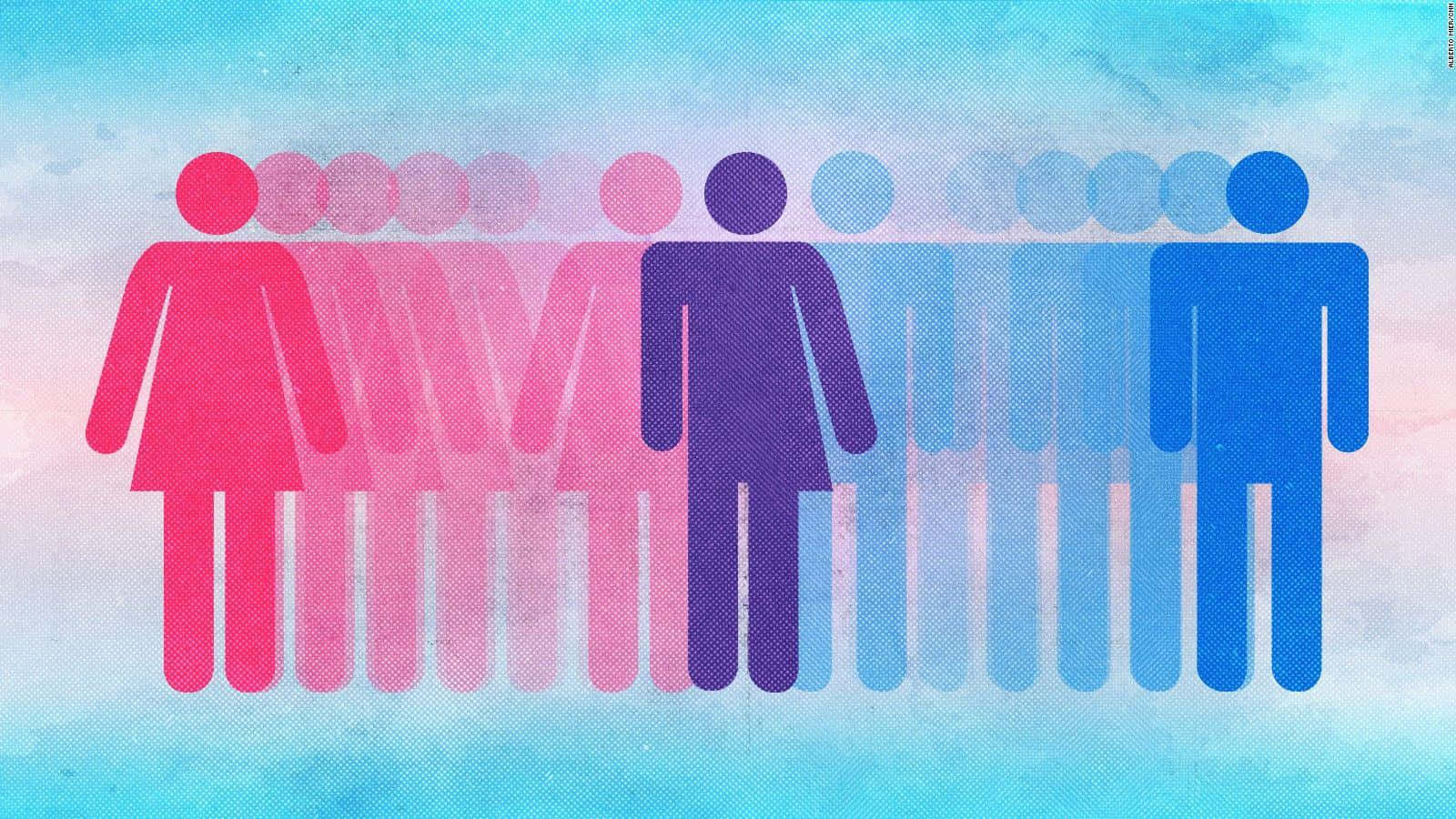 Female Trans And Male Sign Background