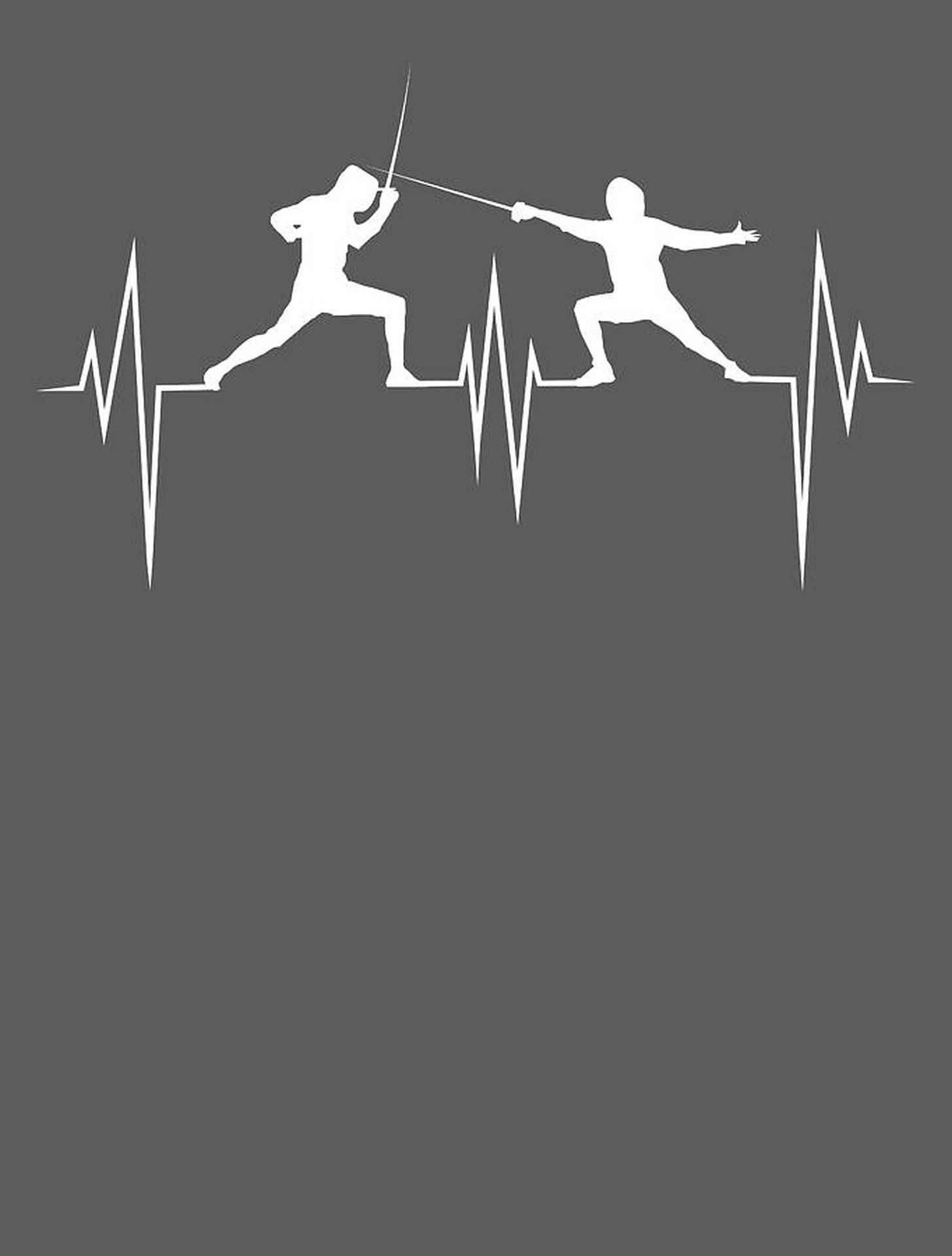 Fencing Gray Art Background