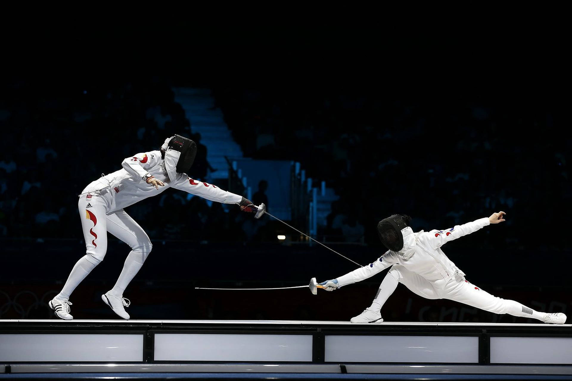 Fencing On Stage Background