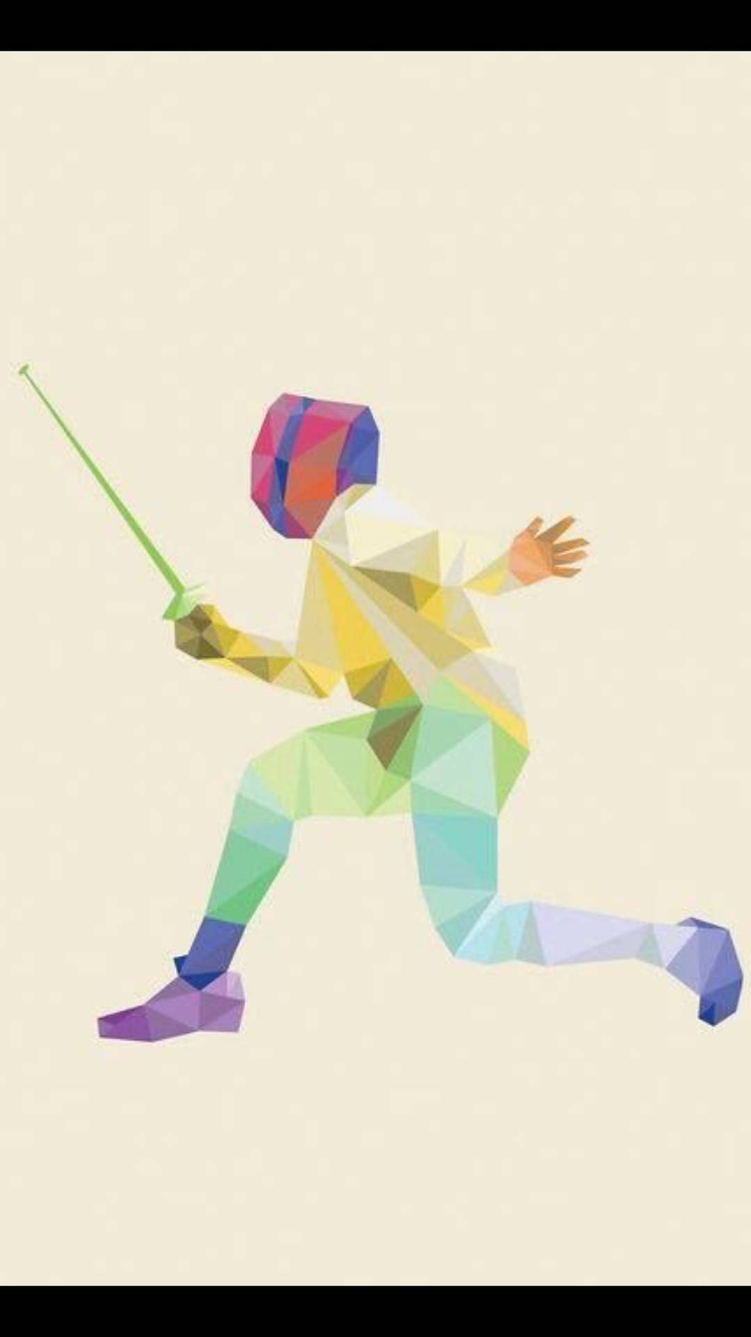 Fencing Polygon Art