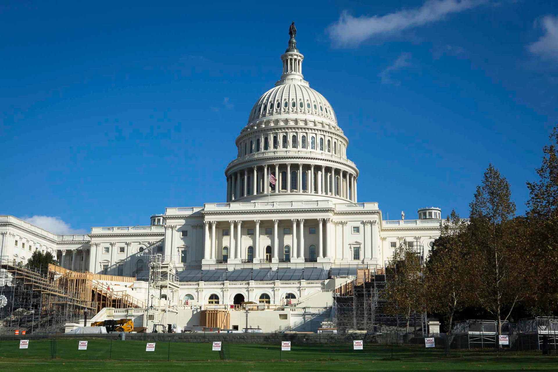 Fencing Security At The Capitol Hill Background