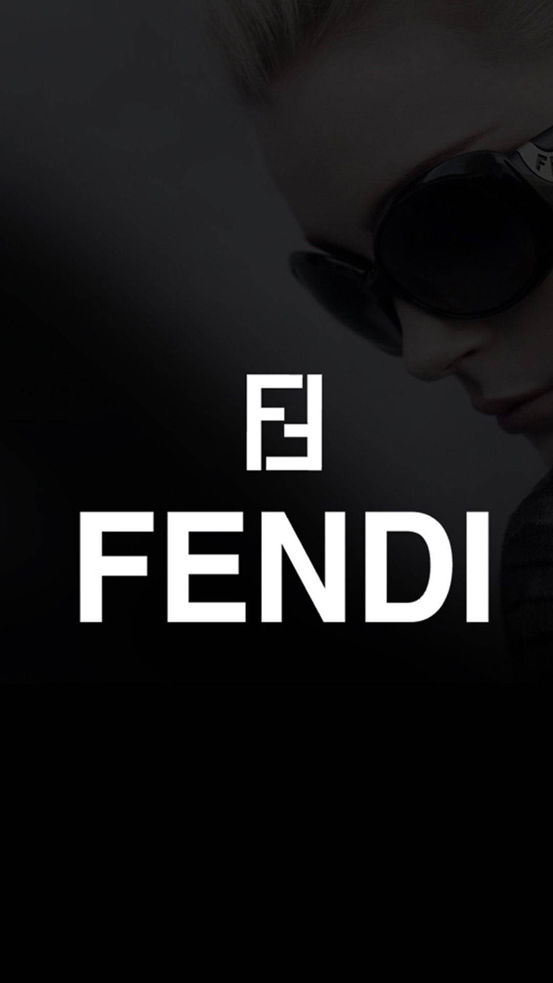 Fendi White Logo Background