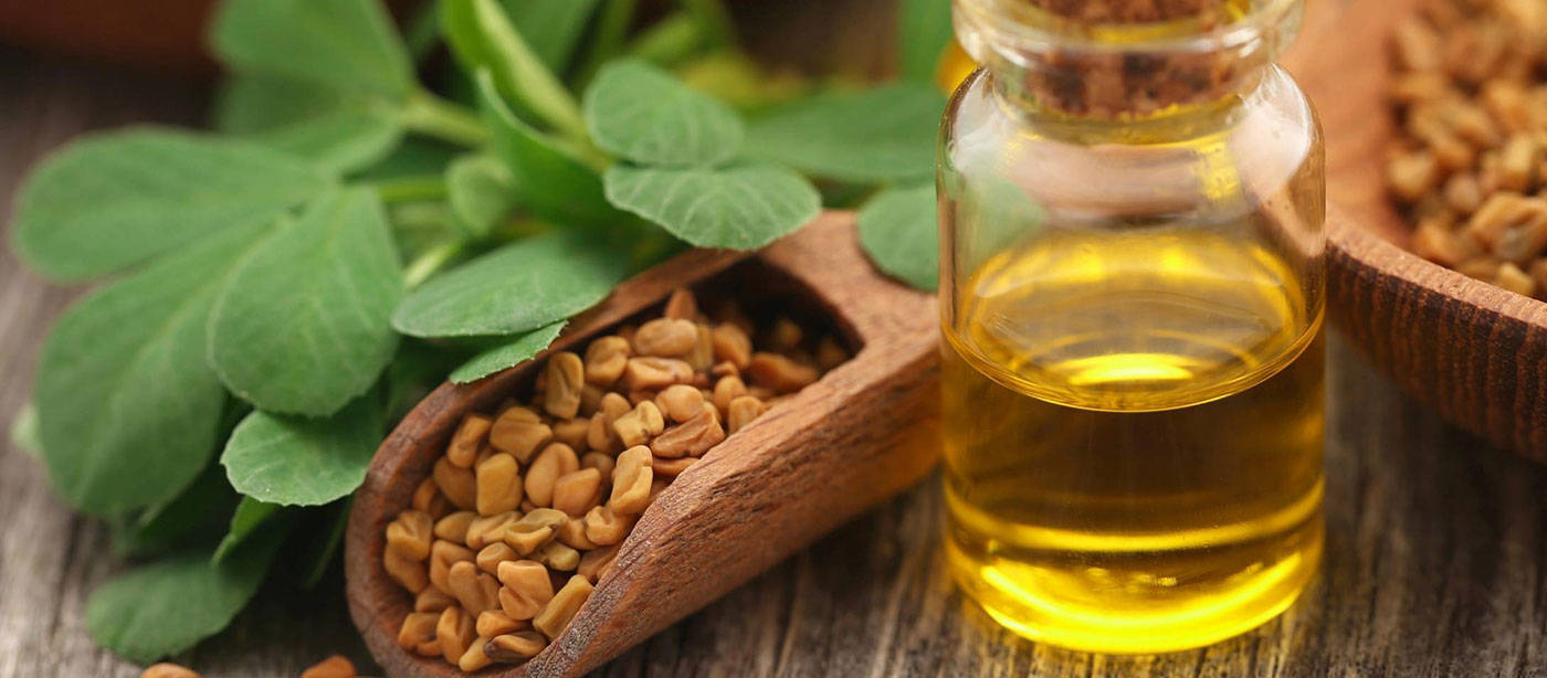 Fenugreek Oil Bottle Background