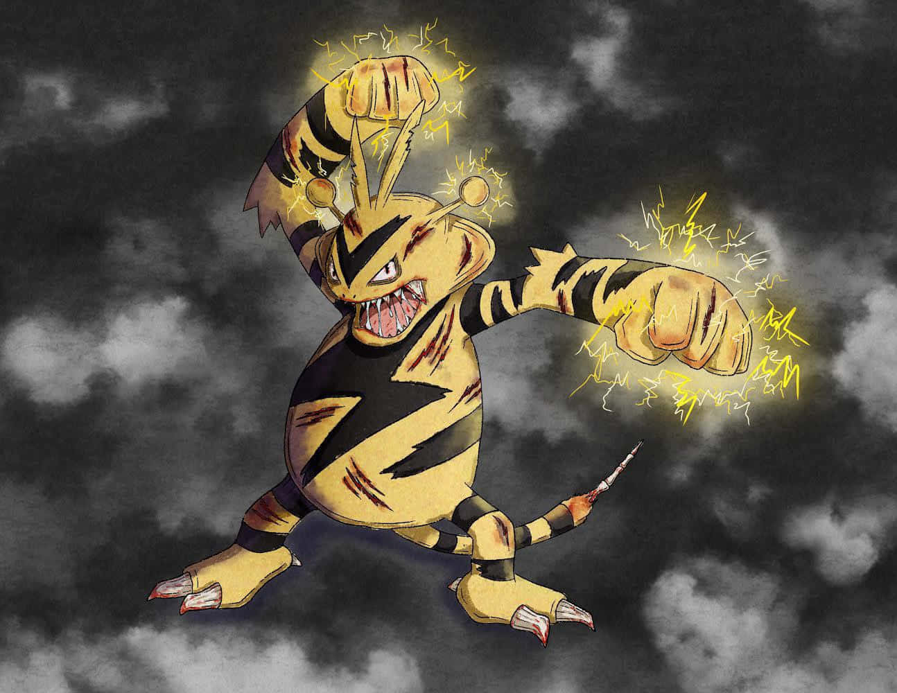 Feral Electabuzz Drawing Background