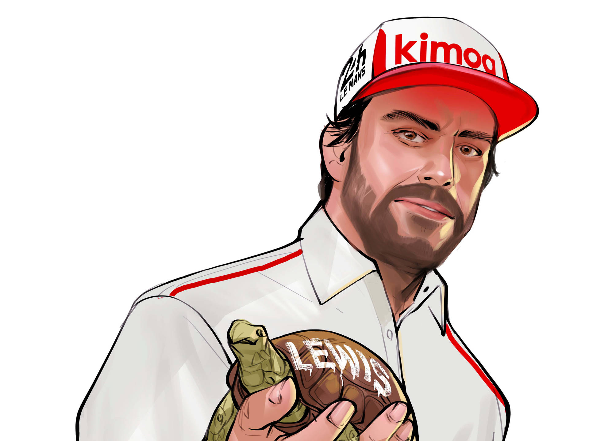 Fernando Alonso Art Background