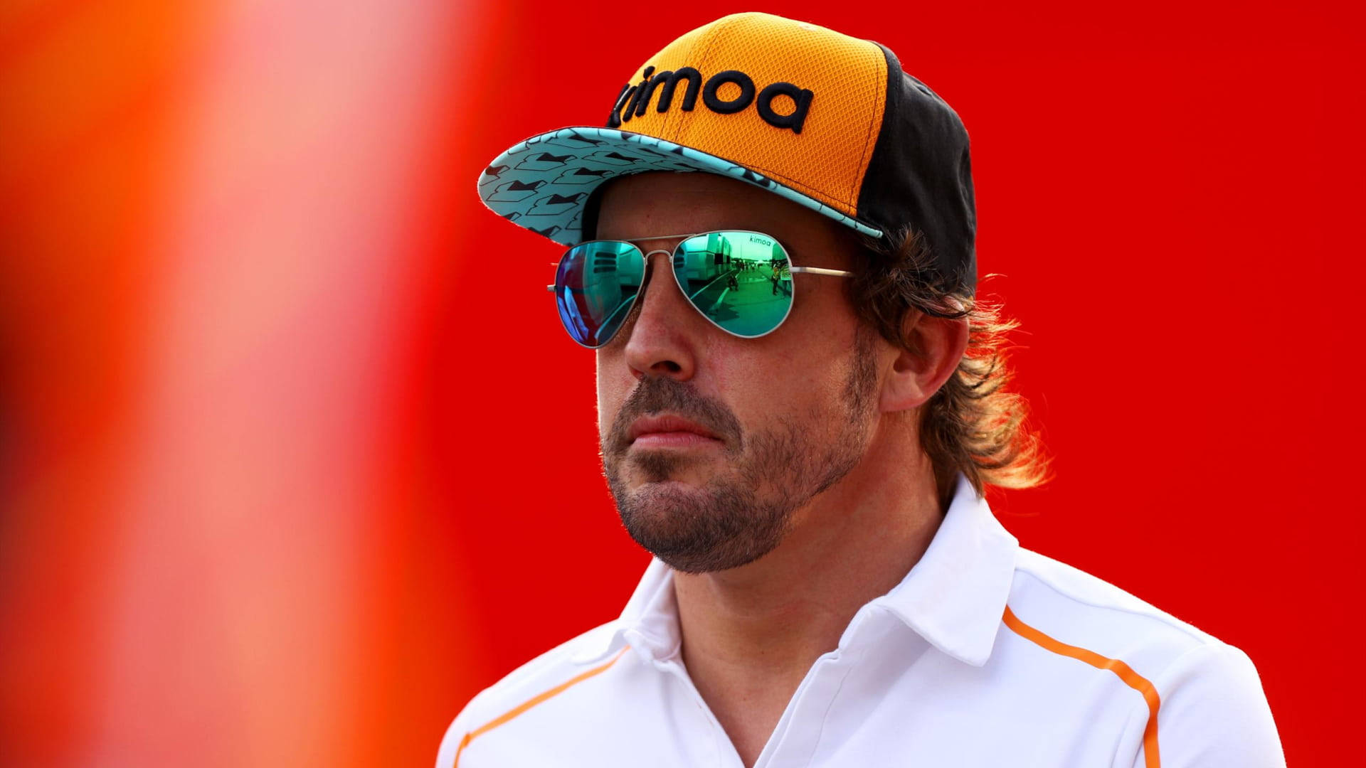 Fernando Alonso In Aviator Sunglasses Background