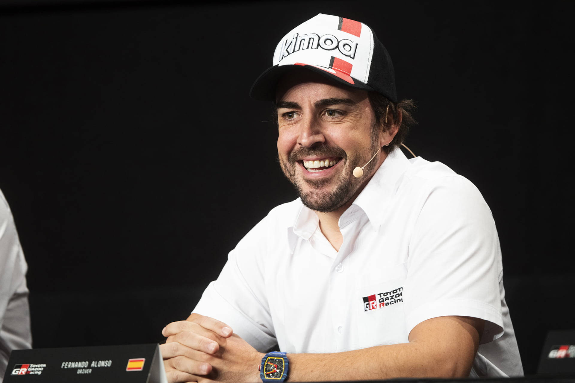 Fernando Alonso In White Outfit Background