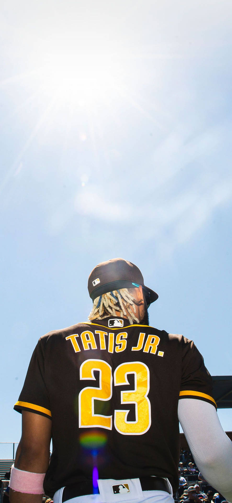 Fernando Tatis Jr. In His Padres Uniform Background