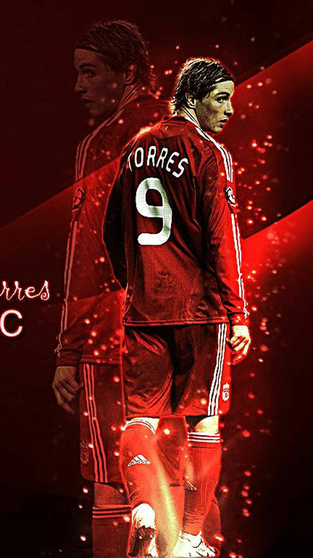 Fernando Torres In A Red Photo Background