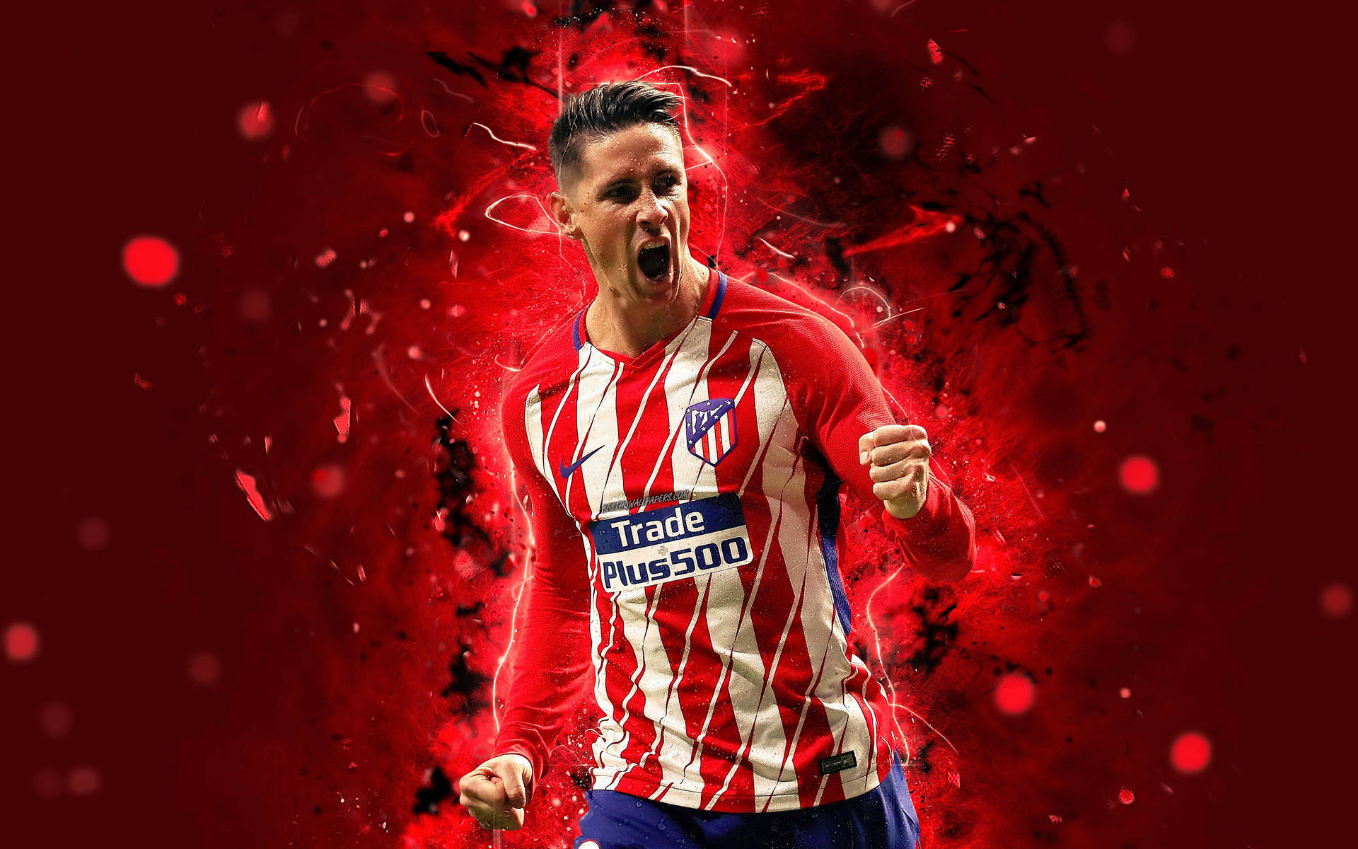 Fernando Torres Victory Pose Background