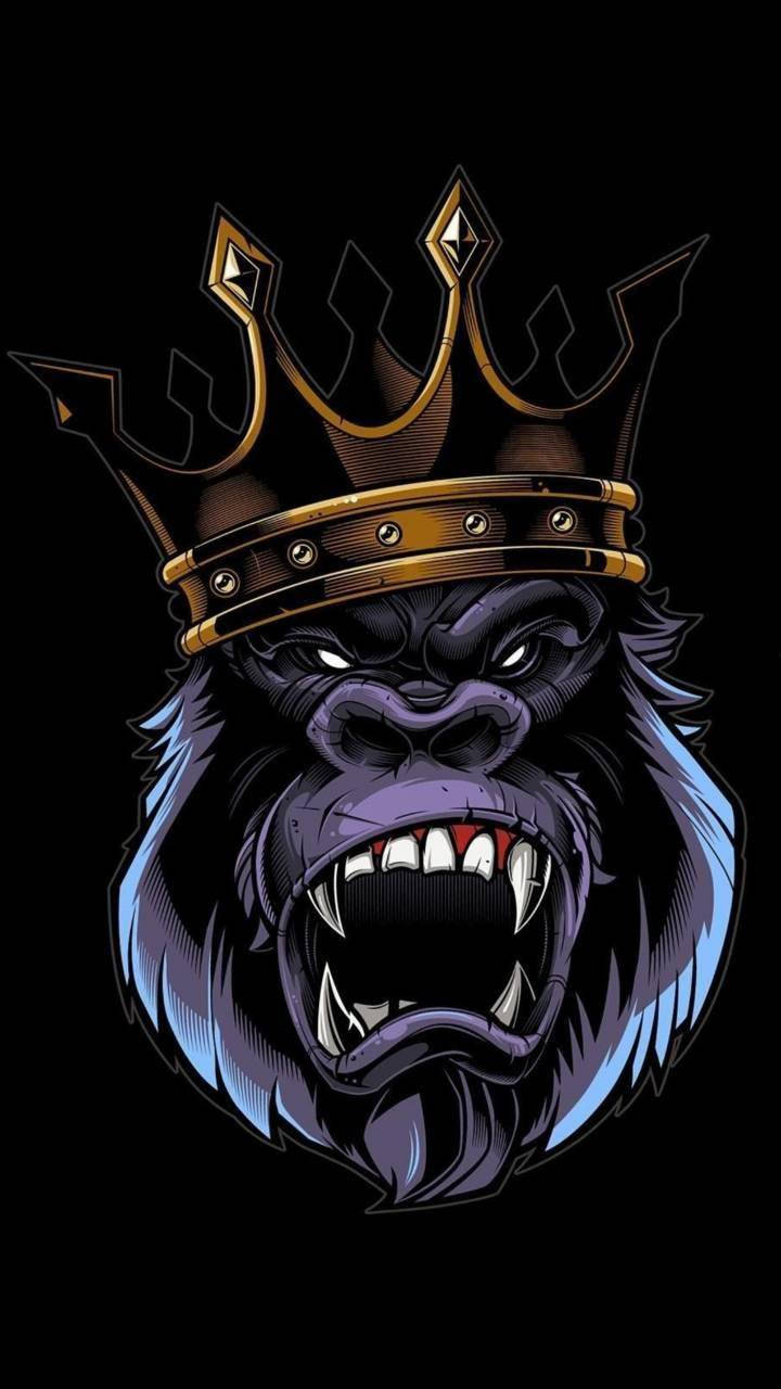 Ferocious King Gorilla Iphone Background