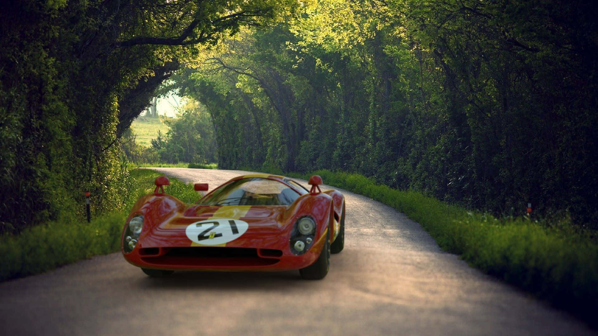 Ferrari 330 In A Shaded Road