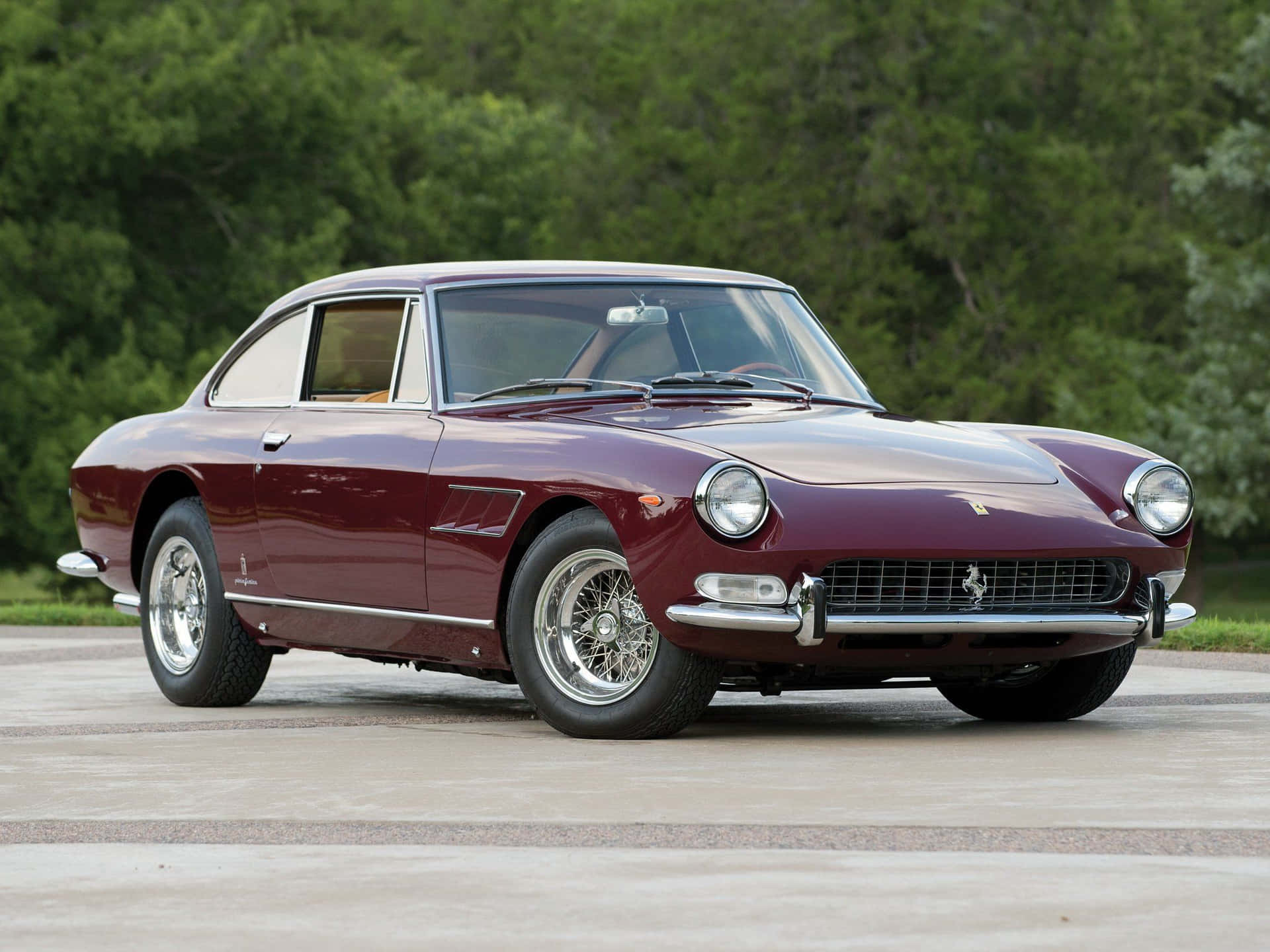 Ferrari 330 In Dark Red Color