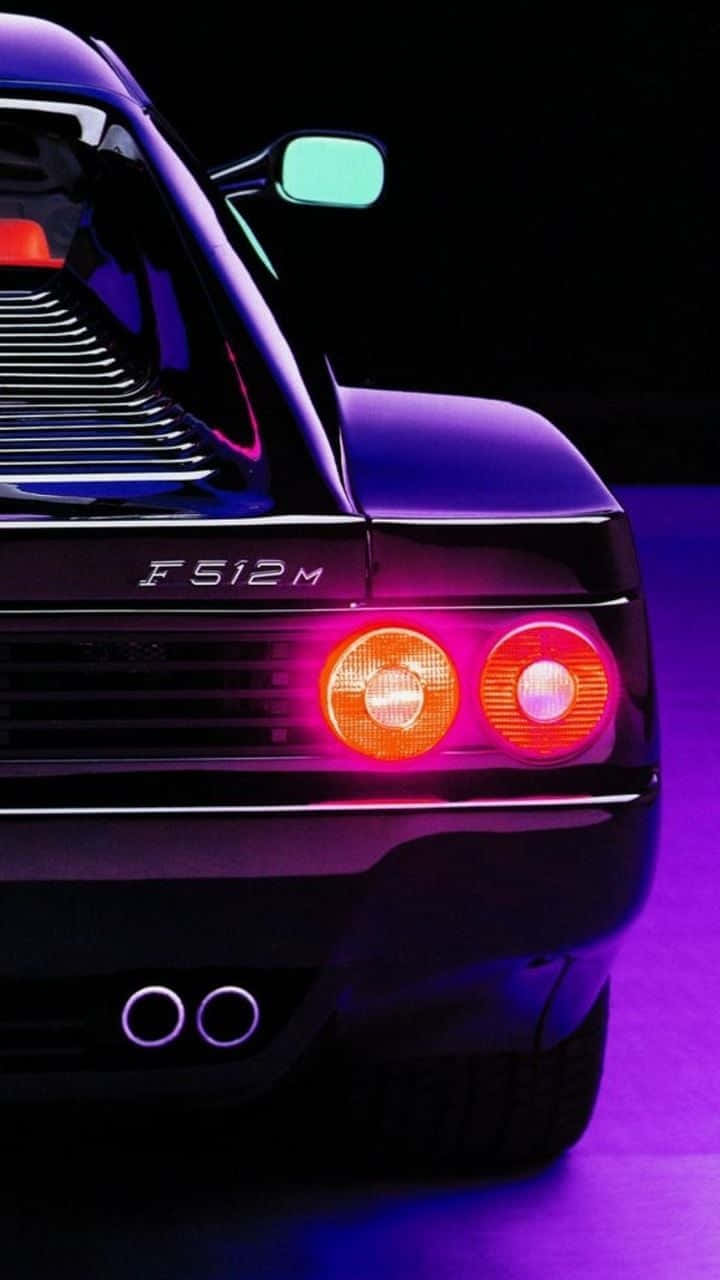 Ferrari F 512m Aesthetic Car Background