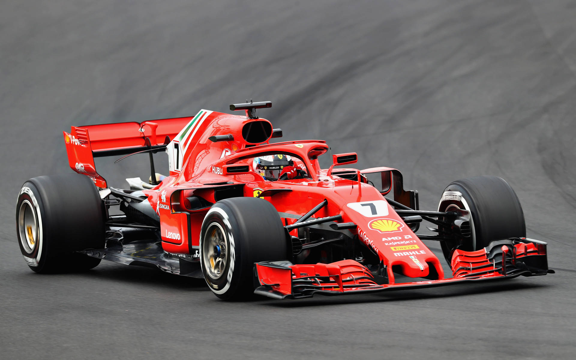 Ferrari F1 2018 Asphalt Background