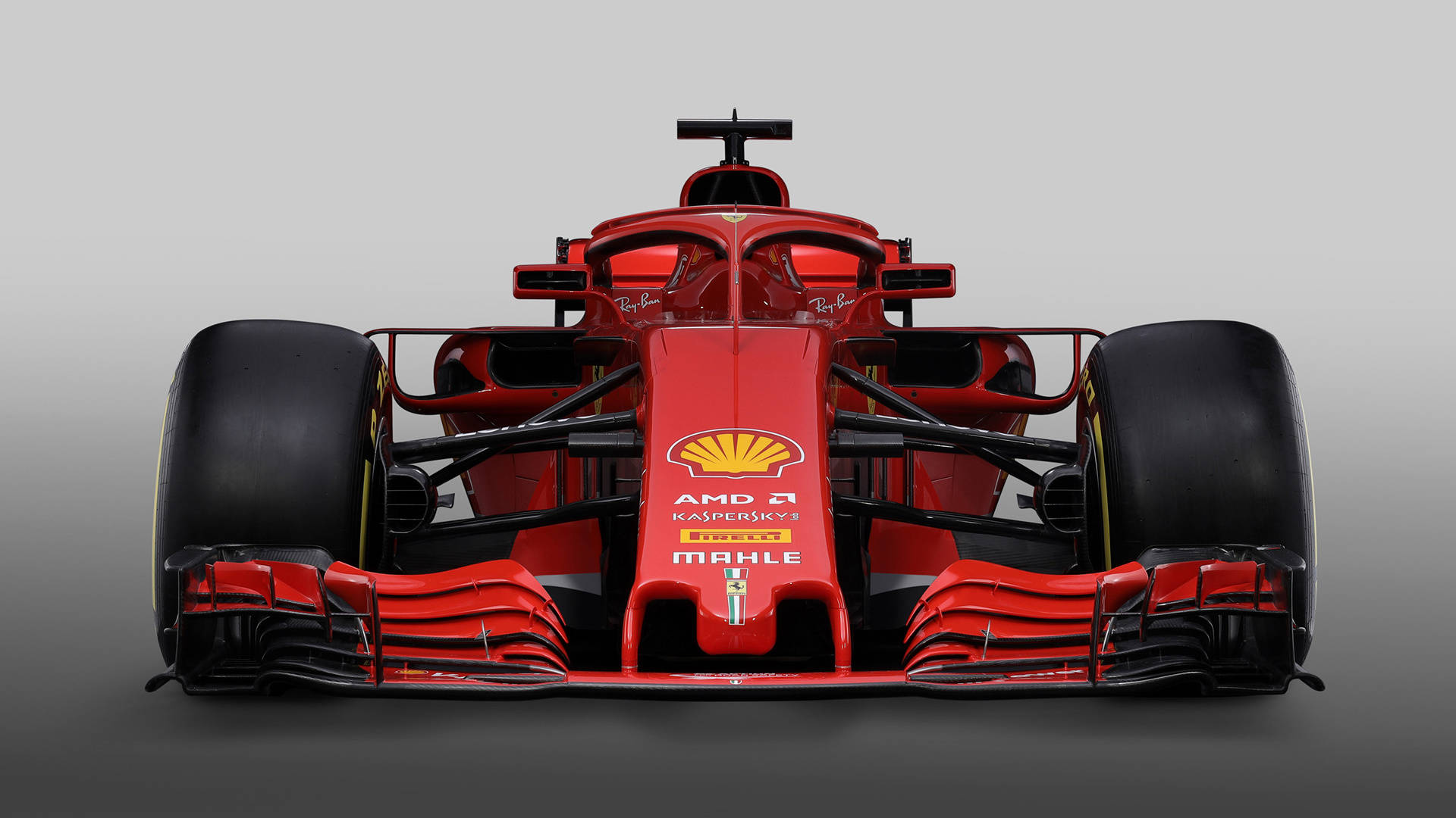 Ferrari F1 2018 Closer Front View Background