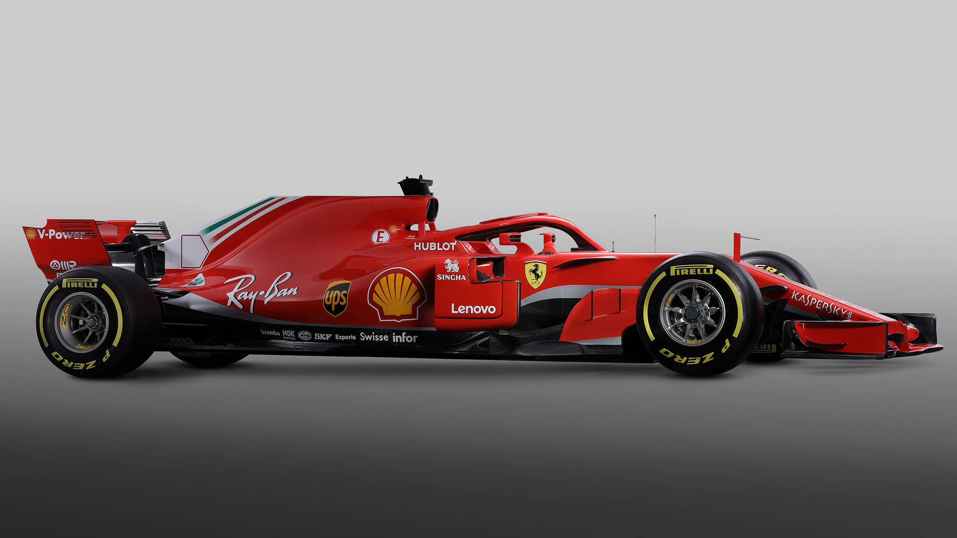 Ferrari F1 2018 Closer Side Photo Background