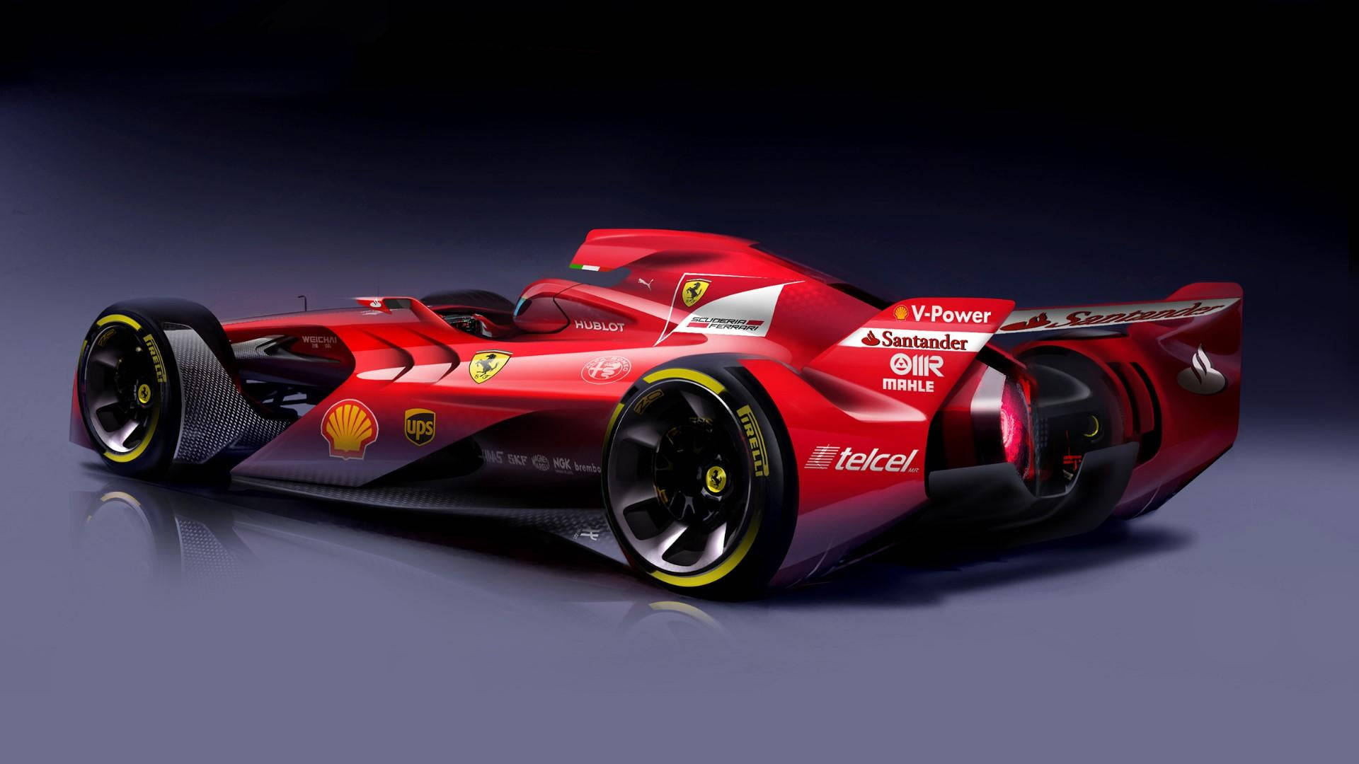 Ferrari F1 2018 Gradient Background Background