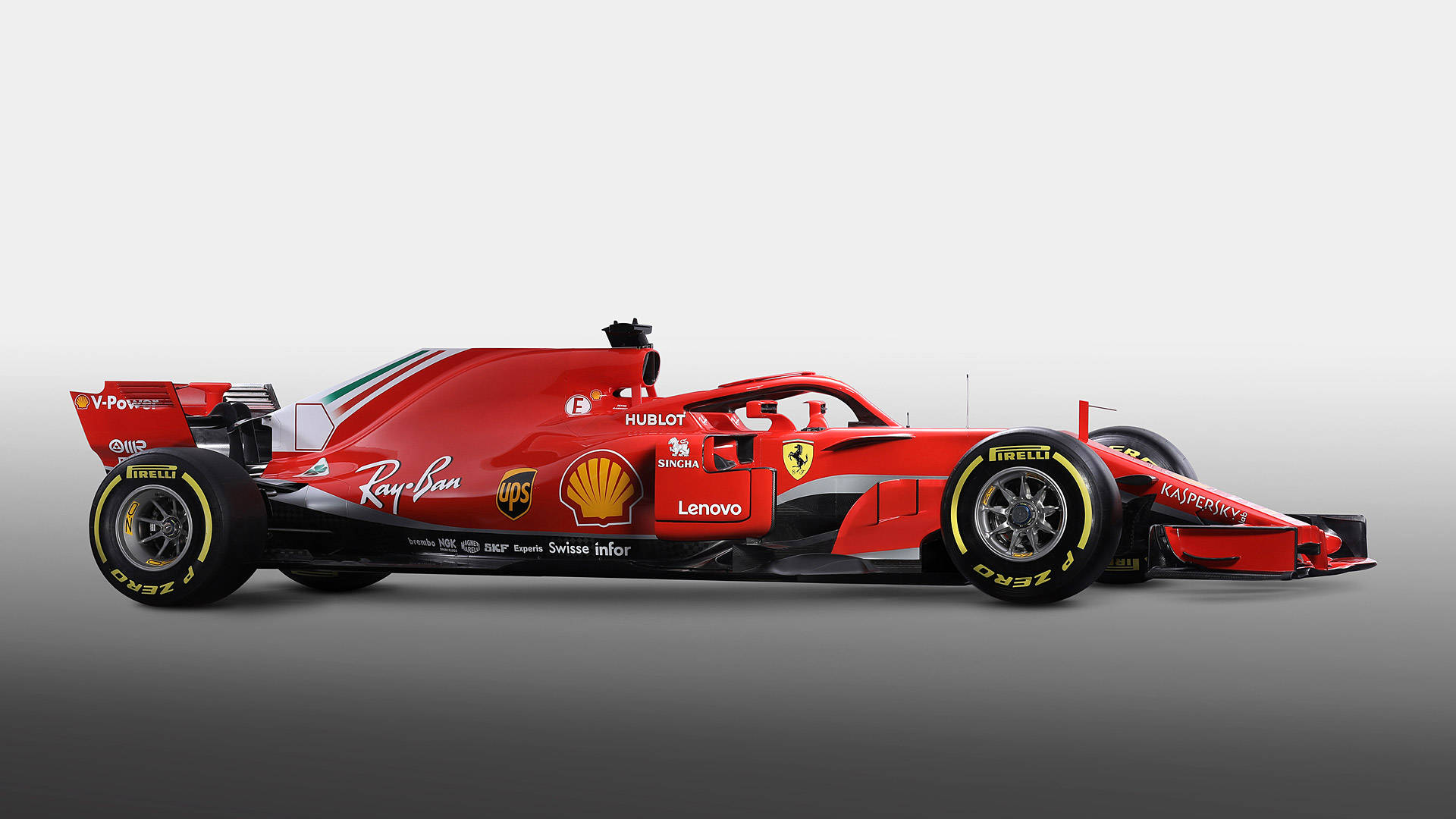 Ferrari F1 2018 Still Side Photo Background
