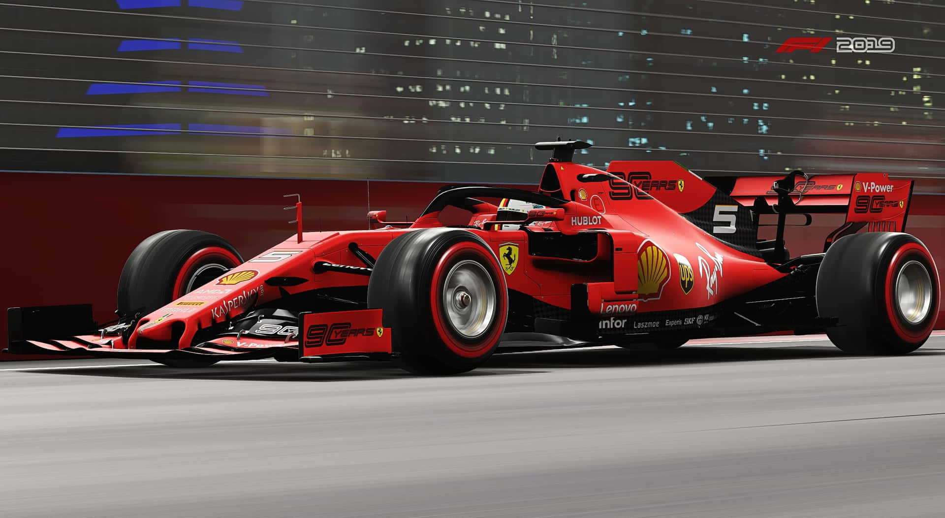 Ferrari F1 2019 Drivers Showcase Their Speed Background