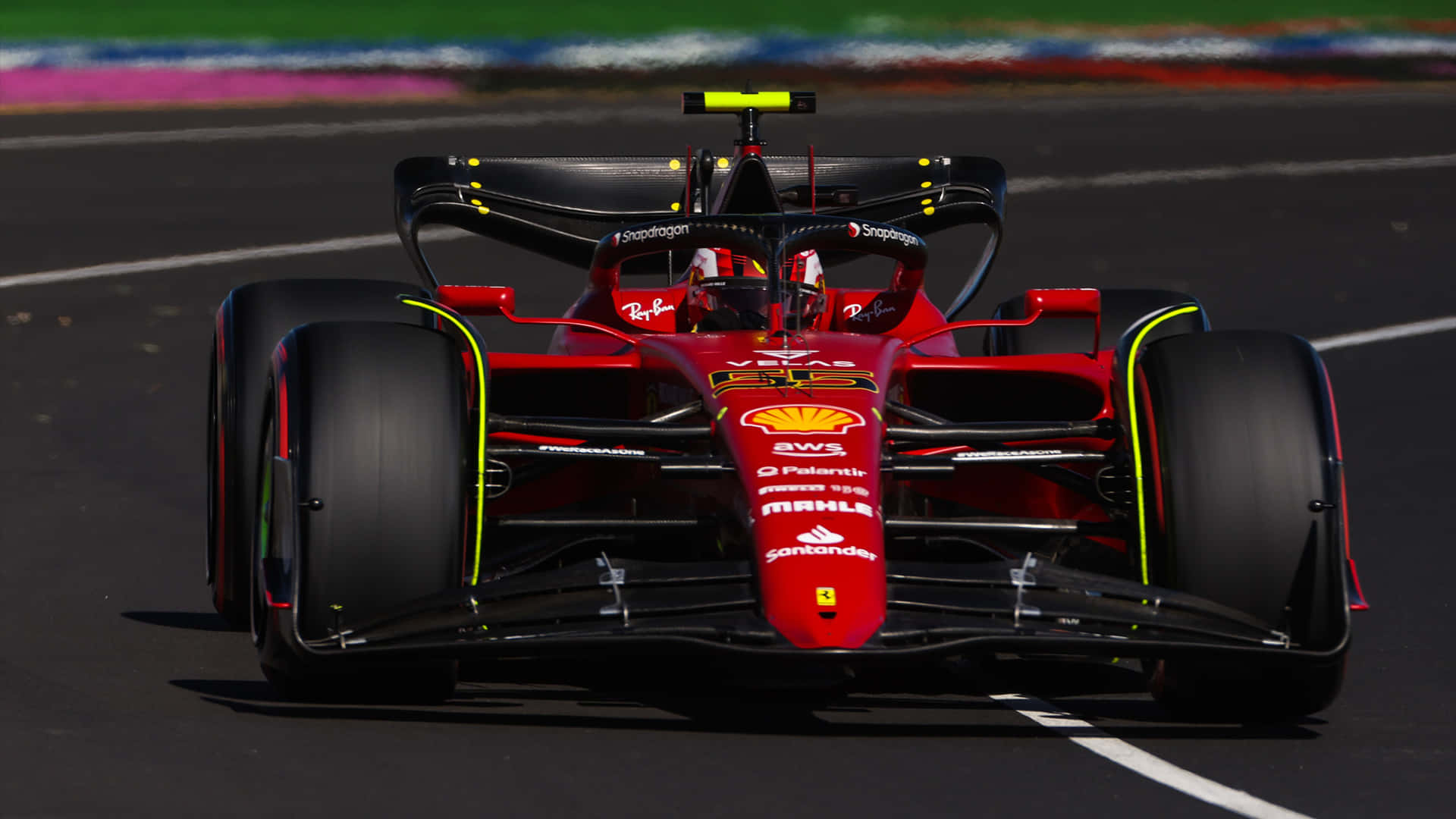 Ferrari F1 During Scuderia Tests Background