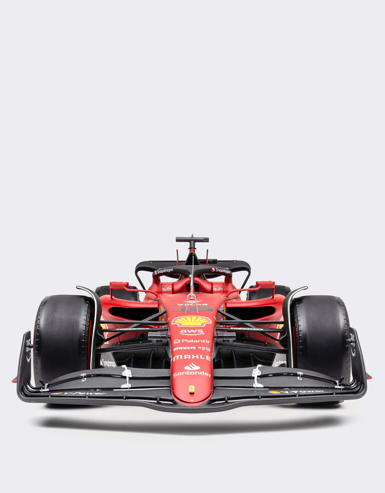 Ferrari F1 Racecar Front View Background