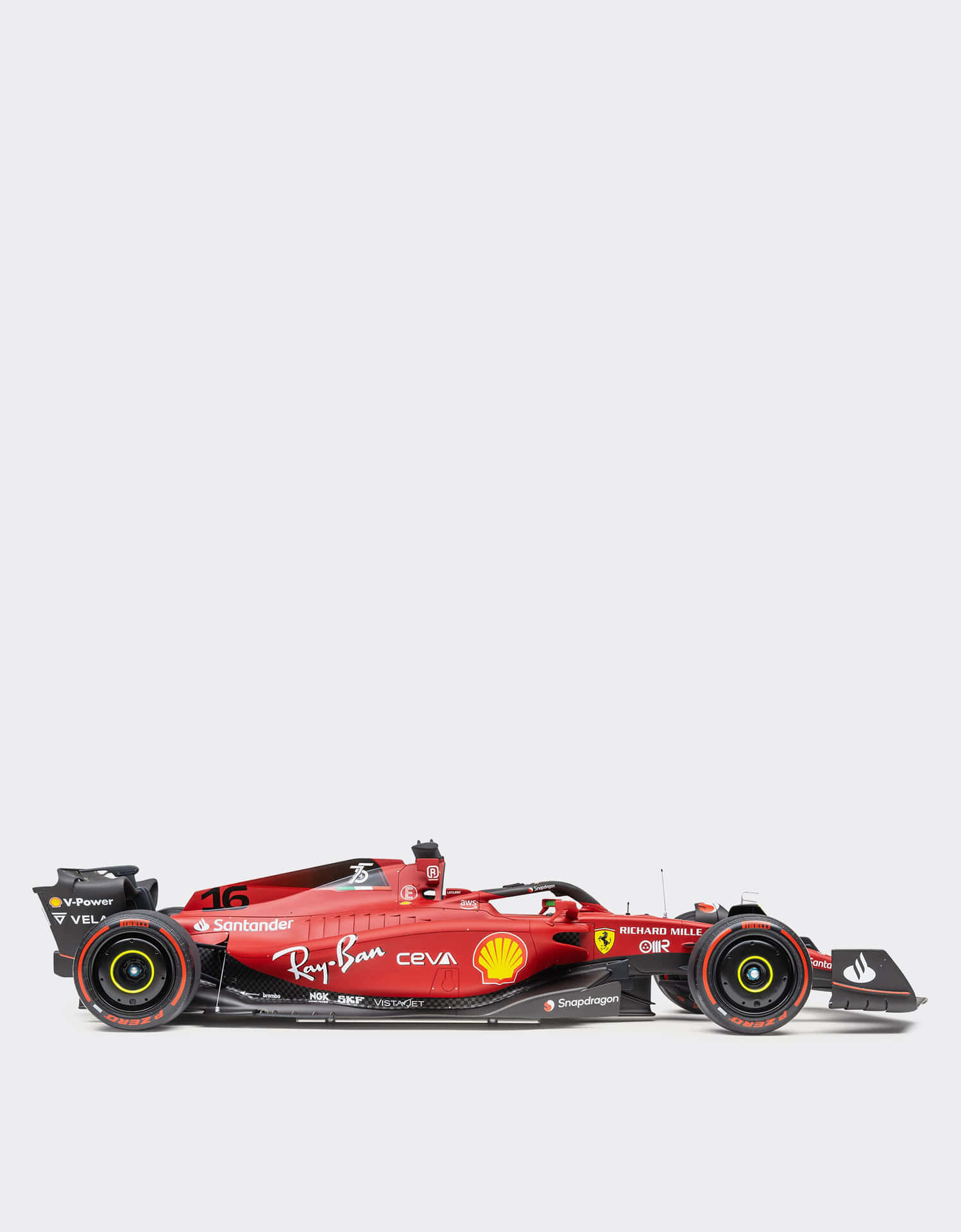 Ferrari F1 Racing Car Profile Background