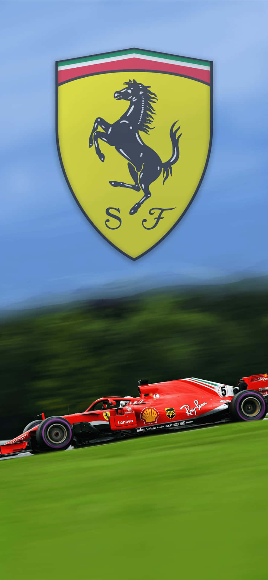 Ferrari F1 Racing Teami Phone Wallpaper Background