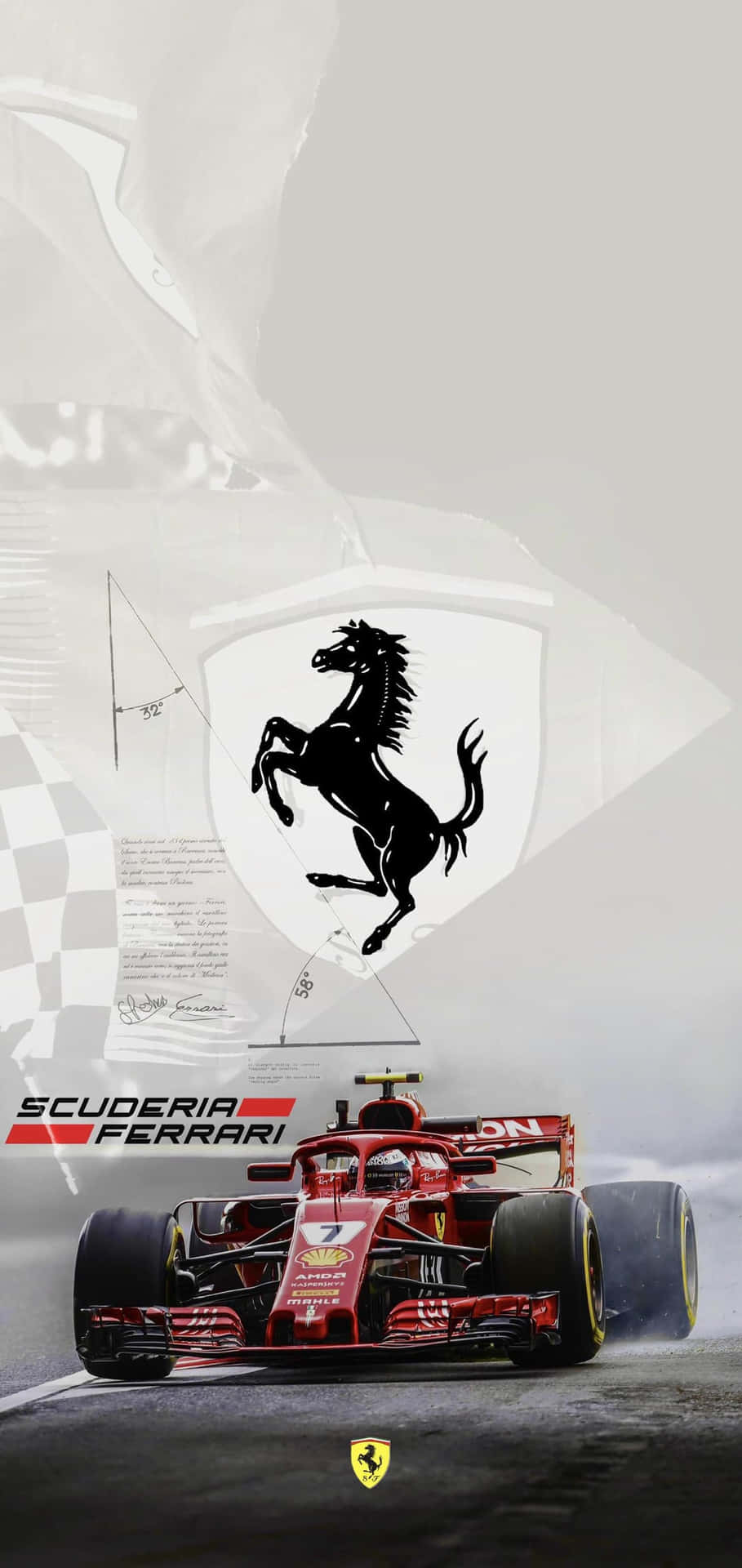 Ferrari F1 Racingi Phone Wallpaper Background