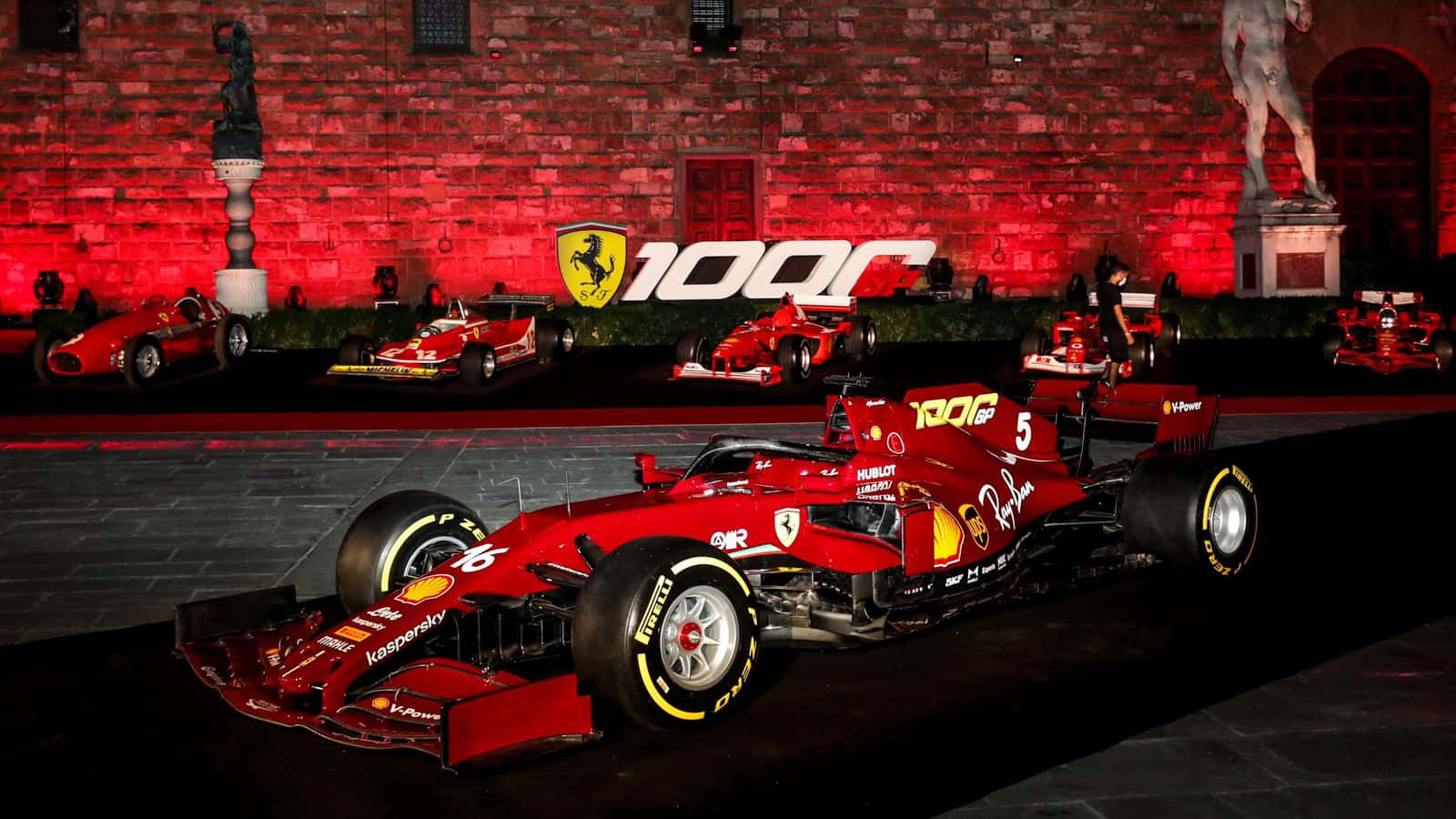 Ferrari Formula 1 Car Breaks Speed Records Background