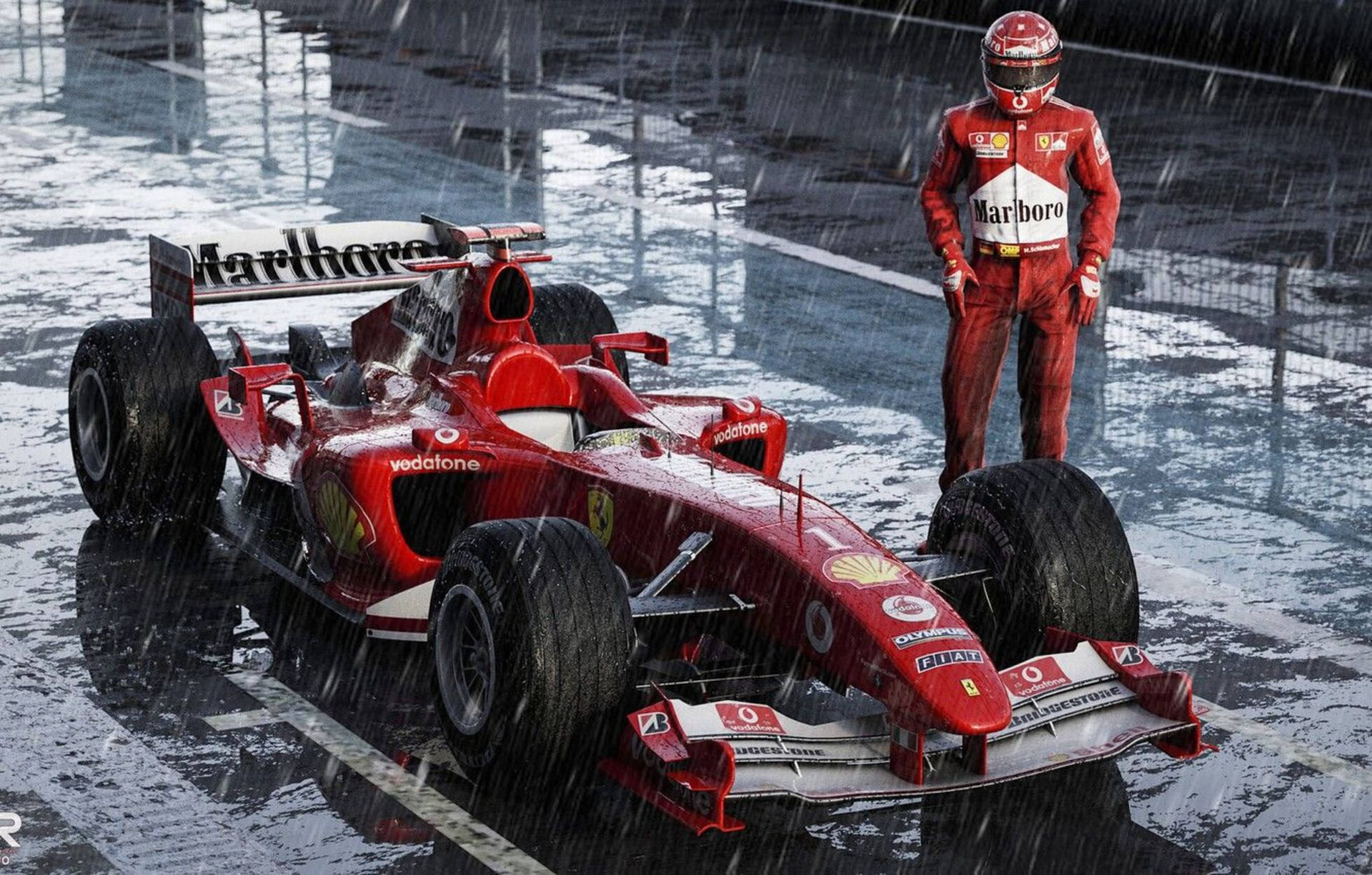 Ferrari Legend Michael Schumacher Background