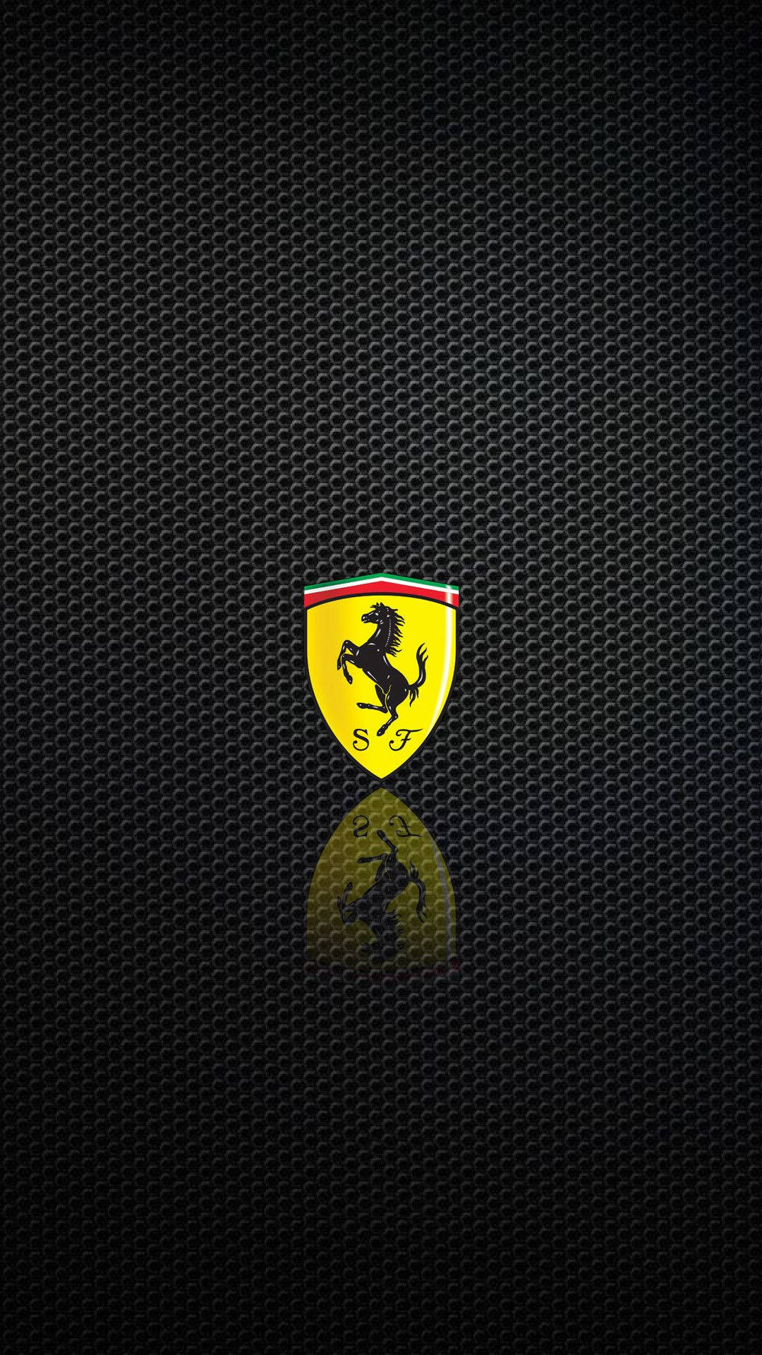 Ferrari Phone Logo Black Aesthetic Background