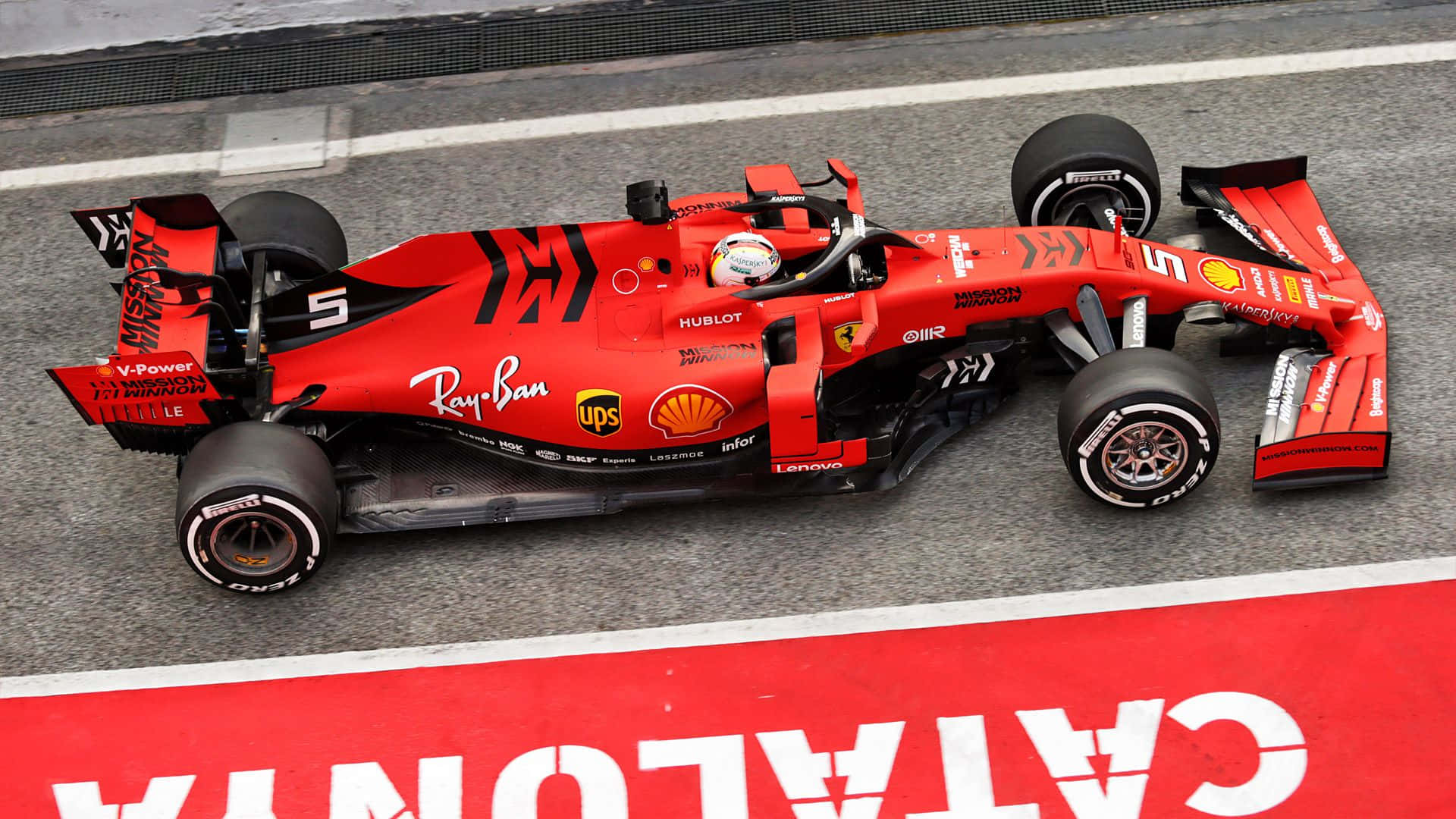 Ferrari Sf90 F1 Racer For The 2019 Season Background