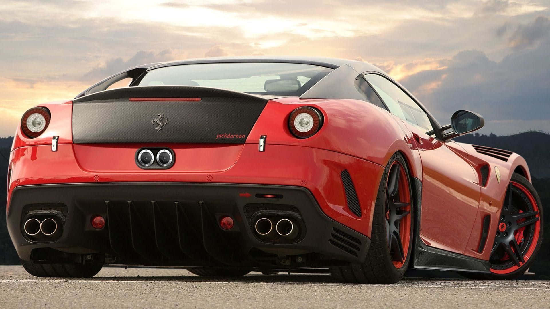 Ferrari Street Racing Car Background
