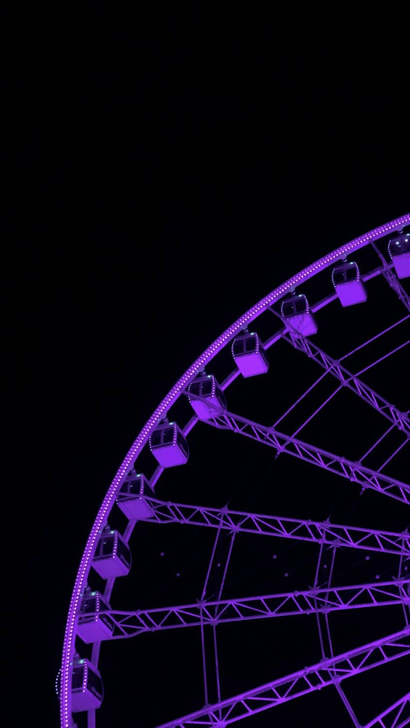 Ferris Wheel Aesthetic Neon Purple Iphone