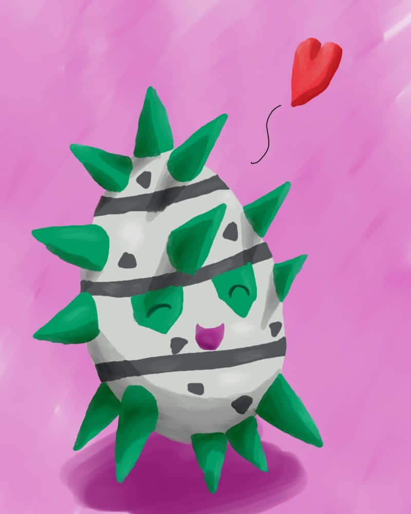 Ferroseed Drawing Pink Background