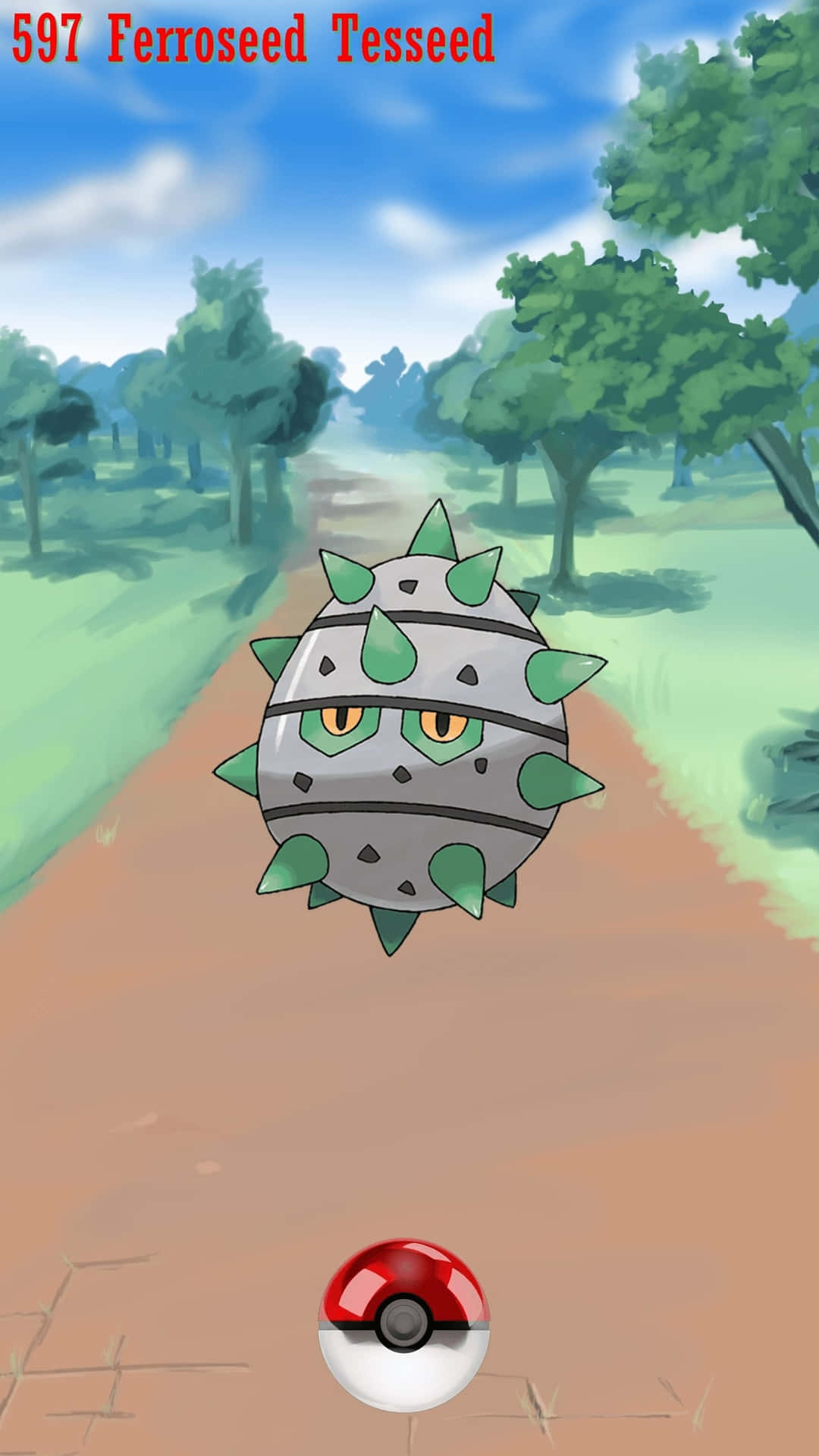 Ferroseed Pokemon Ball Background