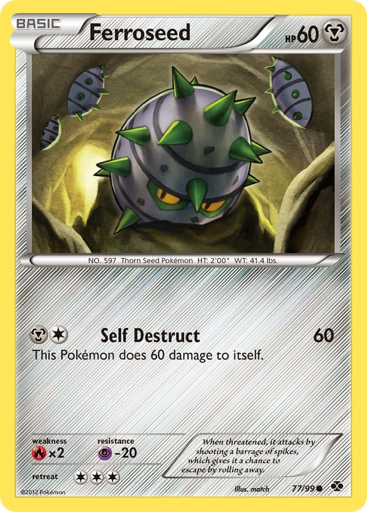 Ferroseed Self Destruct Card Background