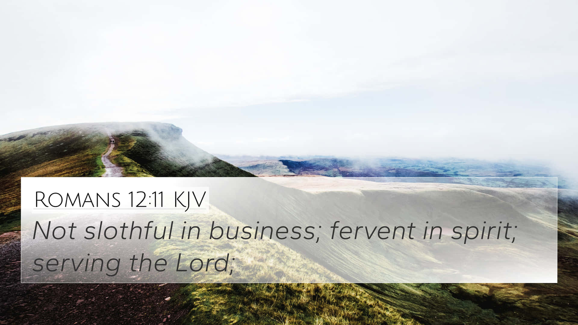 Fervent In Spirit Bible Verse Background
