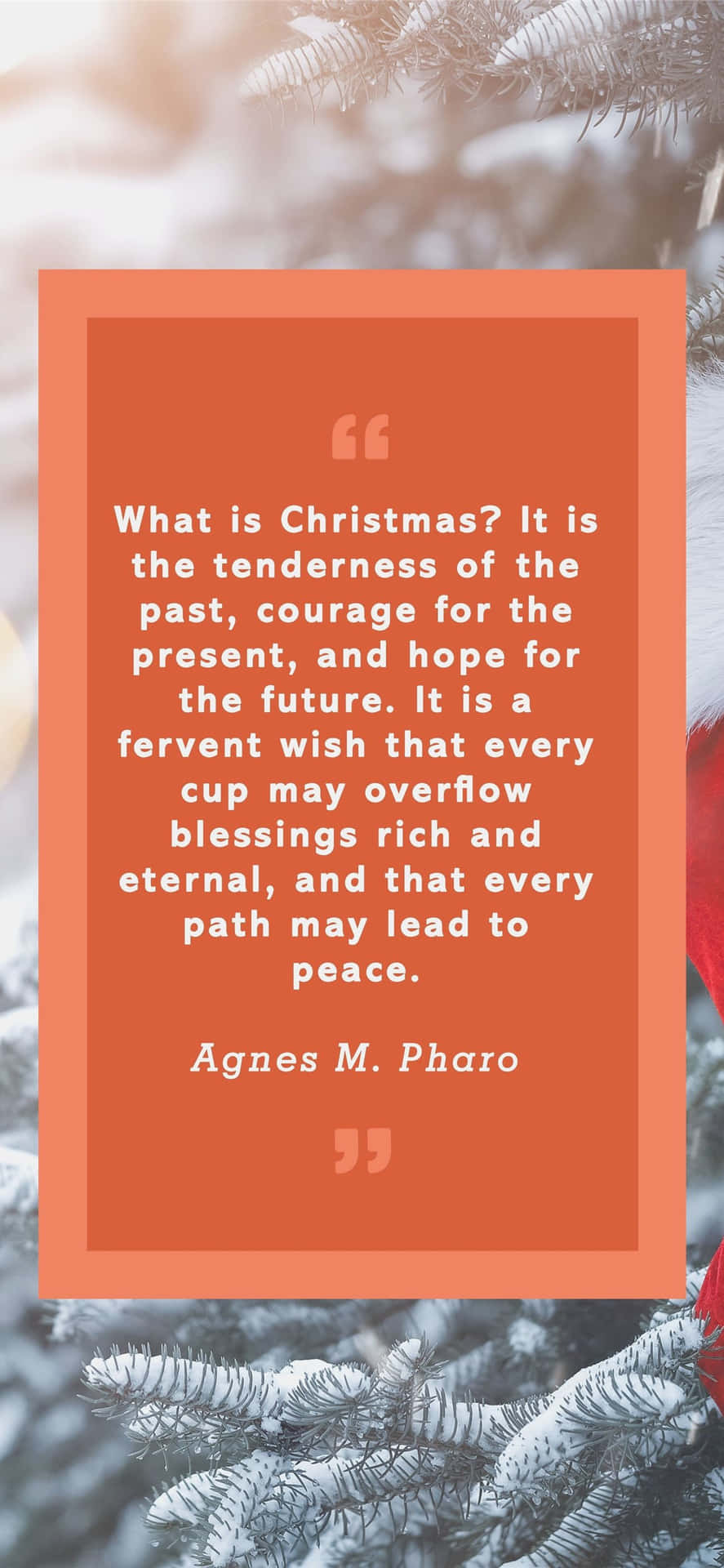 Fervent Wish Of Christmas Background