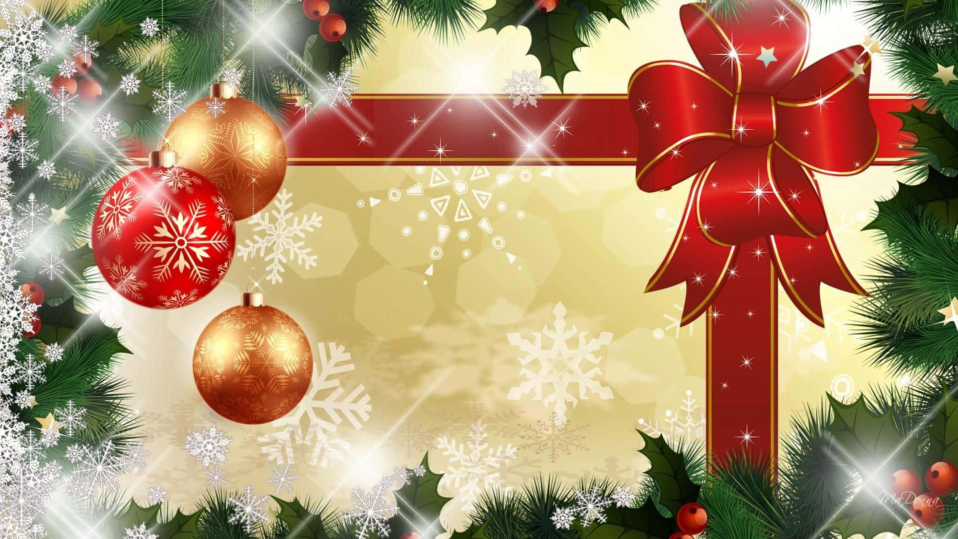 Festive Christmas Decoration Background Background