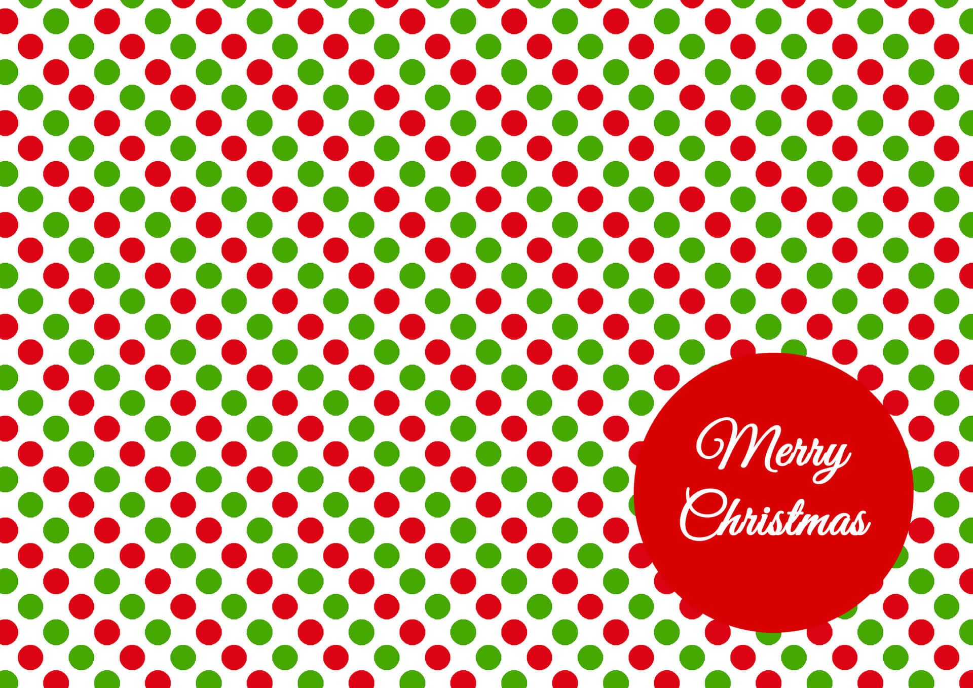 Festive Christmas Polka Dot Pattern Background