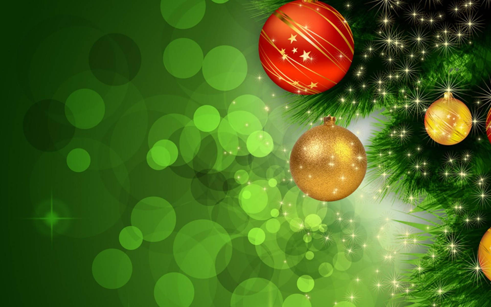 Festive Colorful Christmas Balls Background