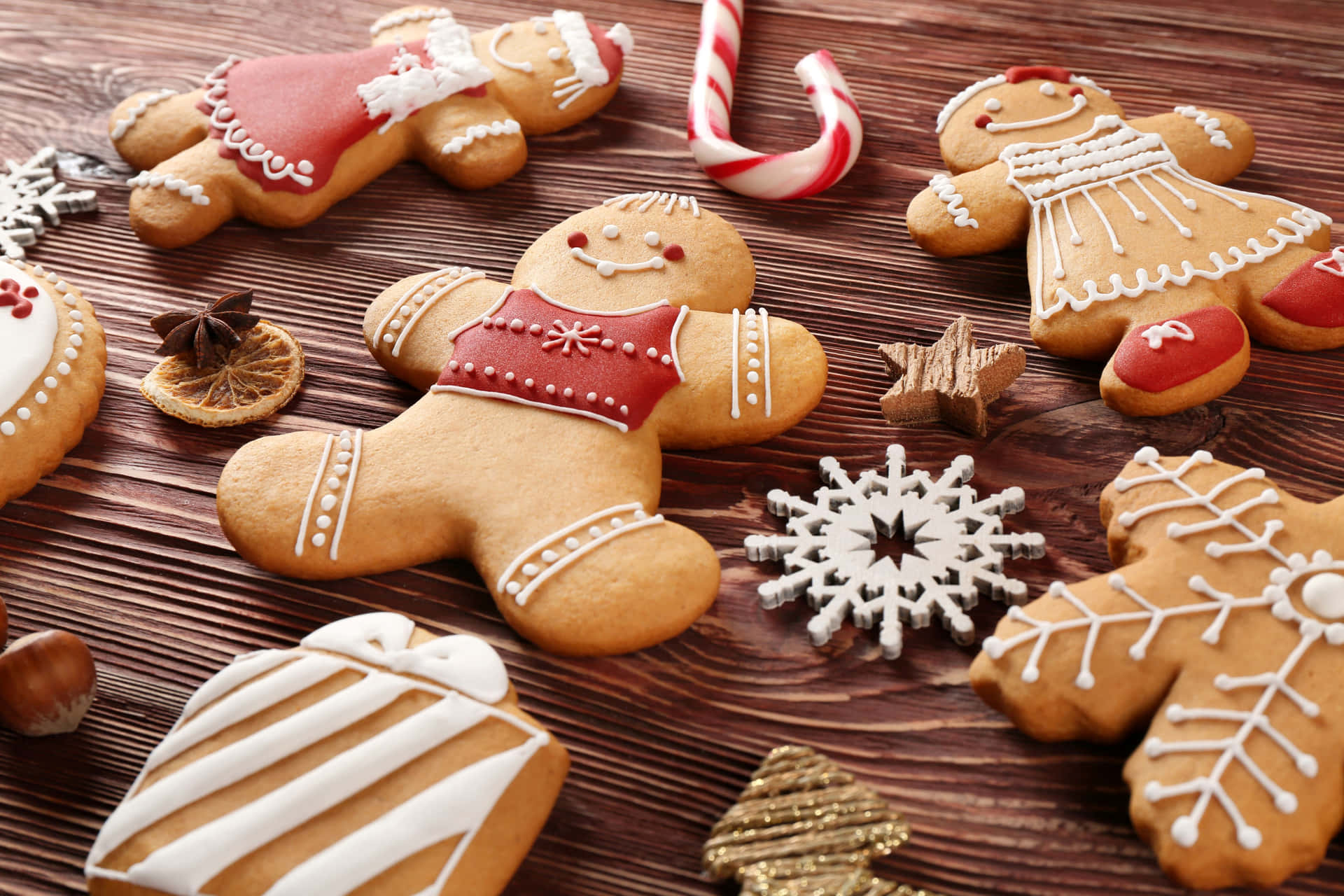 Festive Gingerbread Cookies Decoration.jpg Background