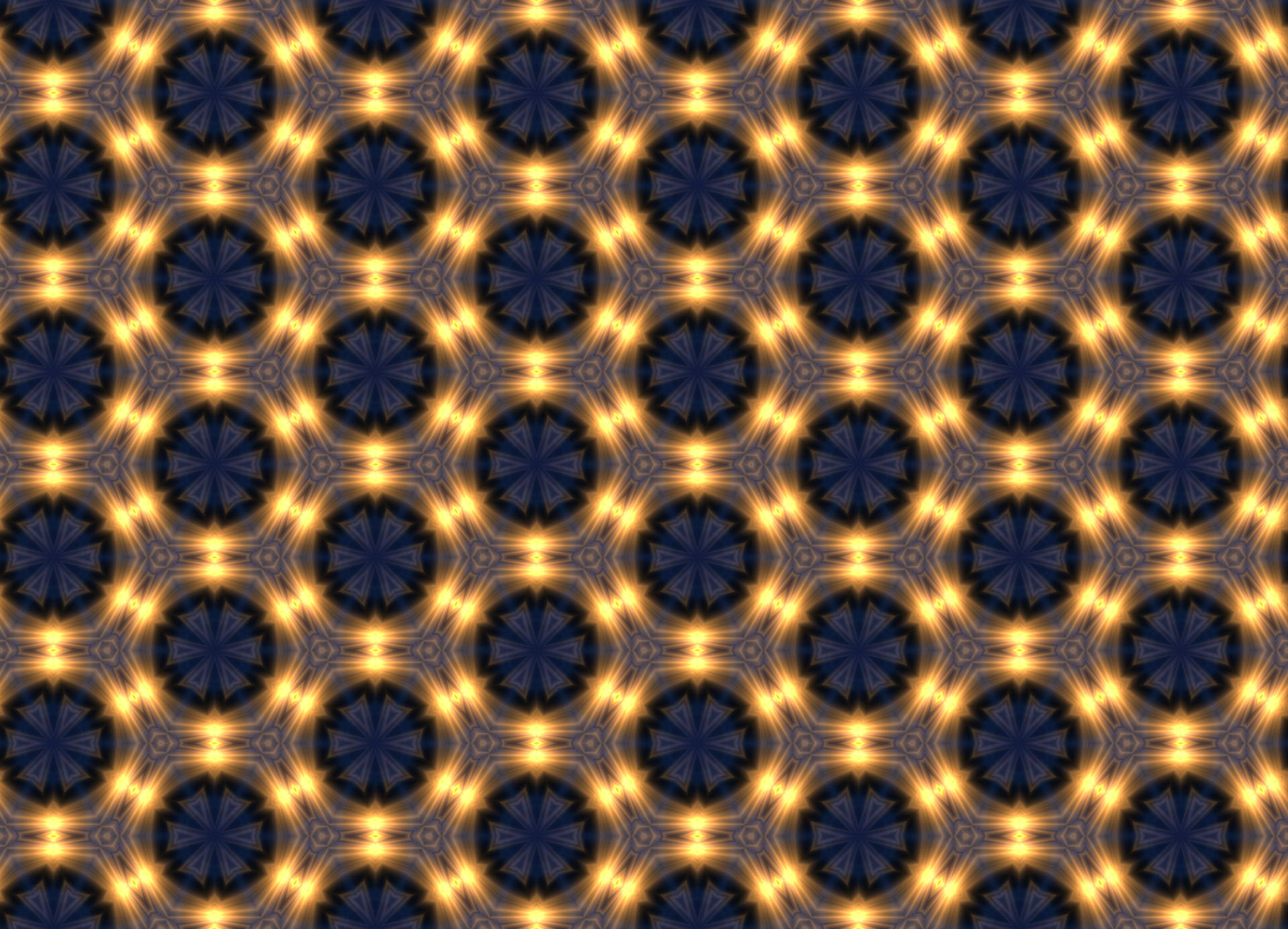Festive Hexagon Lights Background