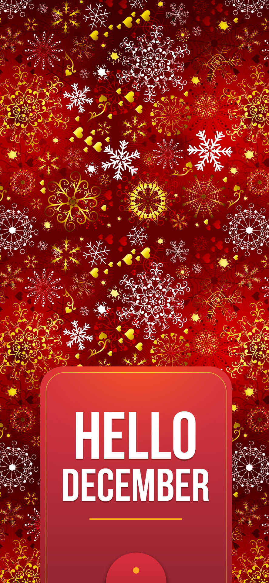 Festive Red December Background